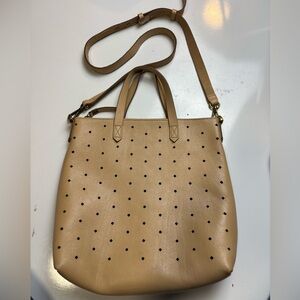 Madewell Mini Transport perforated leather tote